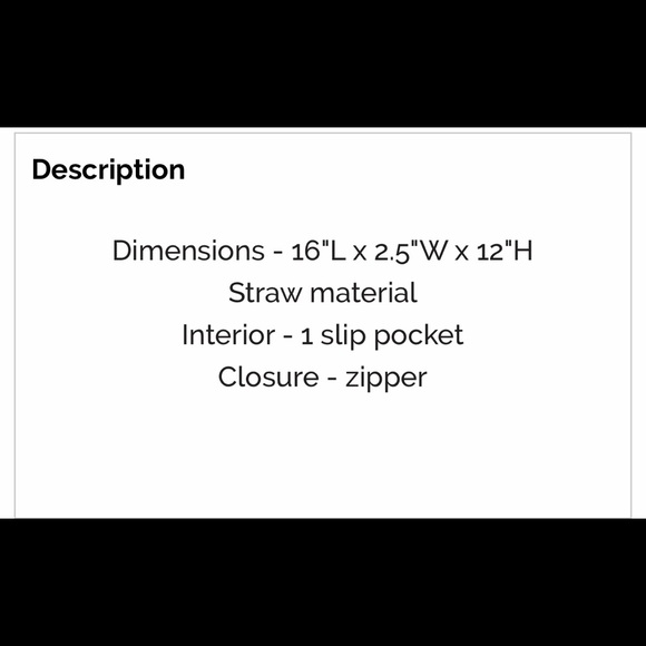 Half moon Woven Straw Tote Bag - Picture 8 of 8